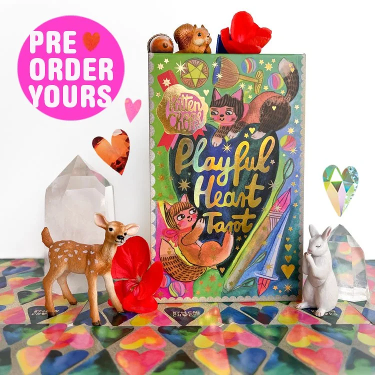 Playful Heart Tarot REPRINT! — KittenChops Illustration